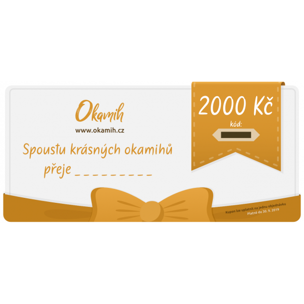 Dárkový kupón v hodnotě 2000 Kč | Okamih