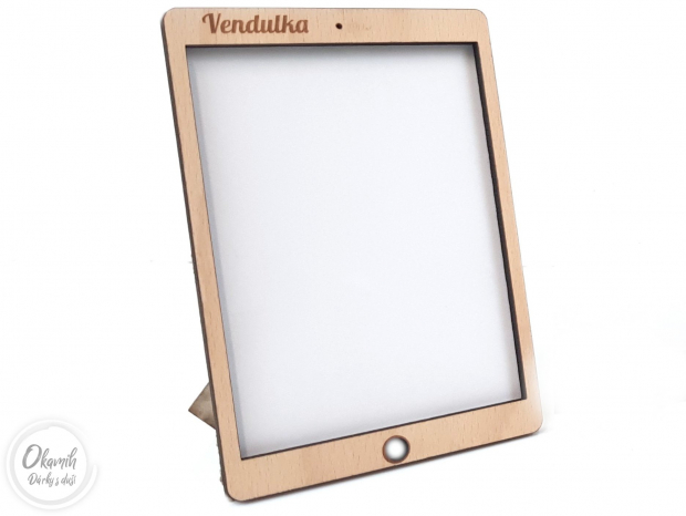 Rámeček ve stylu iPadu s výběrem barev a textu Fotorámeček ve stylu iPadu s výběrem barev a textu