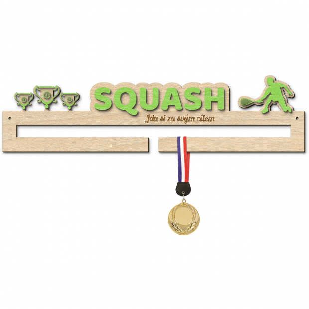 Věšák na medaile squash  - střední