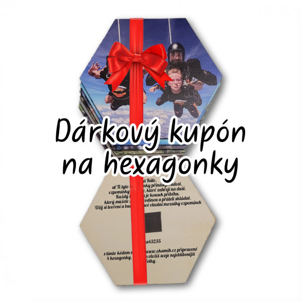 Hexakuponka - darujte voucher na 4 a více hexagonek s věnováním | Okamih
